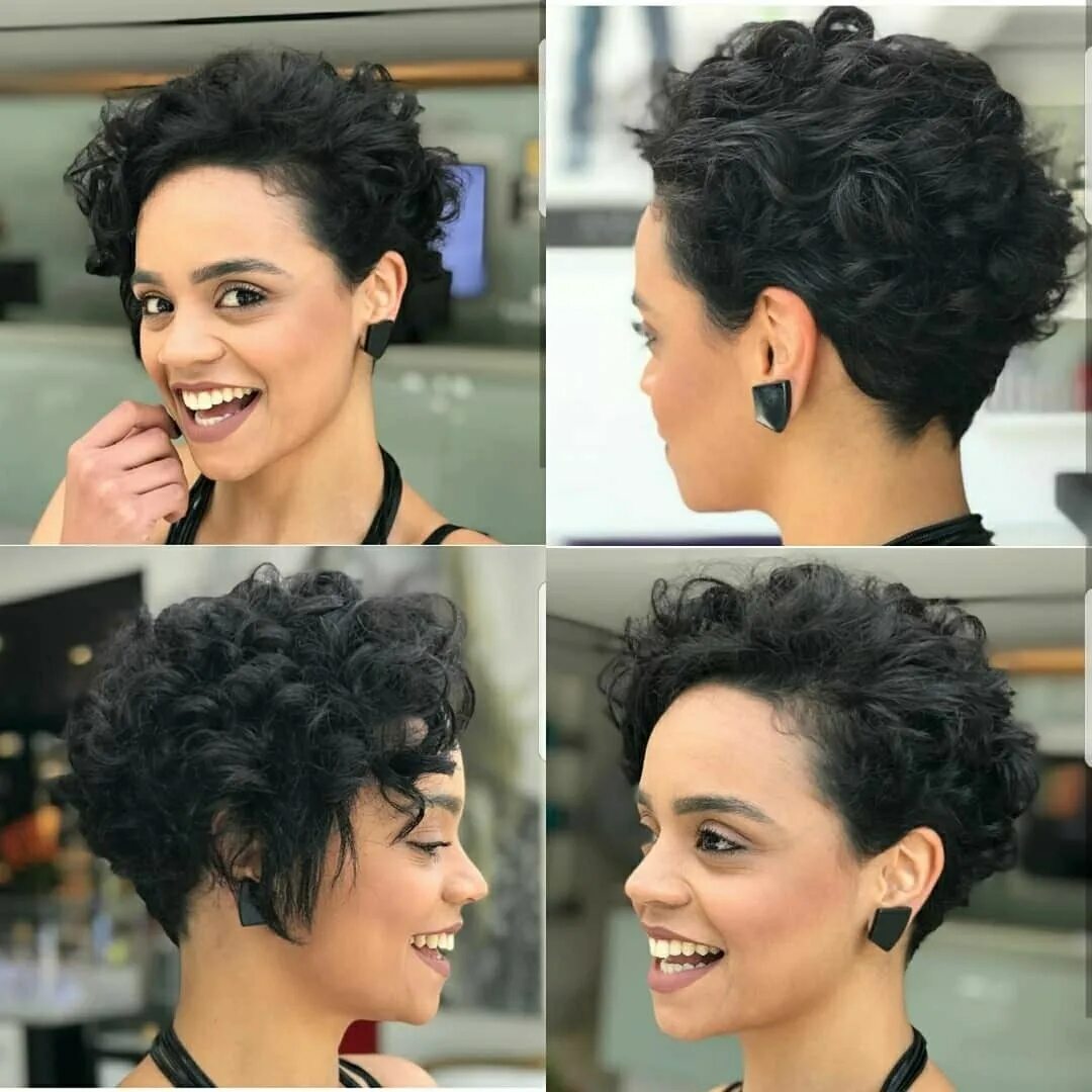 Прически на завитые короткие волосы Quero para mim Curly pixie haircuts, Pixie haircut styles, Curly pixie hairstyle