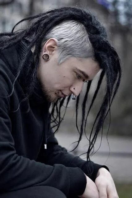 Прически нефоров мужские 2024 Cabelo Colorido Masculino, você Pintaria o seu? Dreadlock hairstyles black, Long