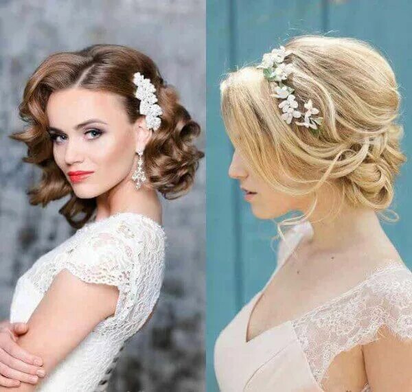 Прически невесте на волосы средней длины Trending Bridal Hairstyles For Long & Short Hairs - K4 Fashion Long hair wedding