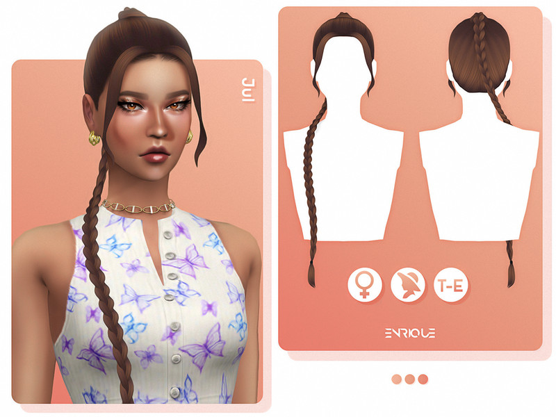 Прически одежда The Sims Resource - Maxis Match - Hair