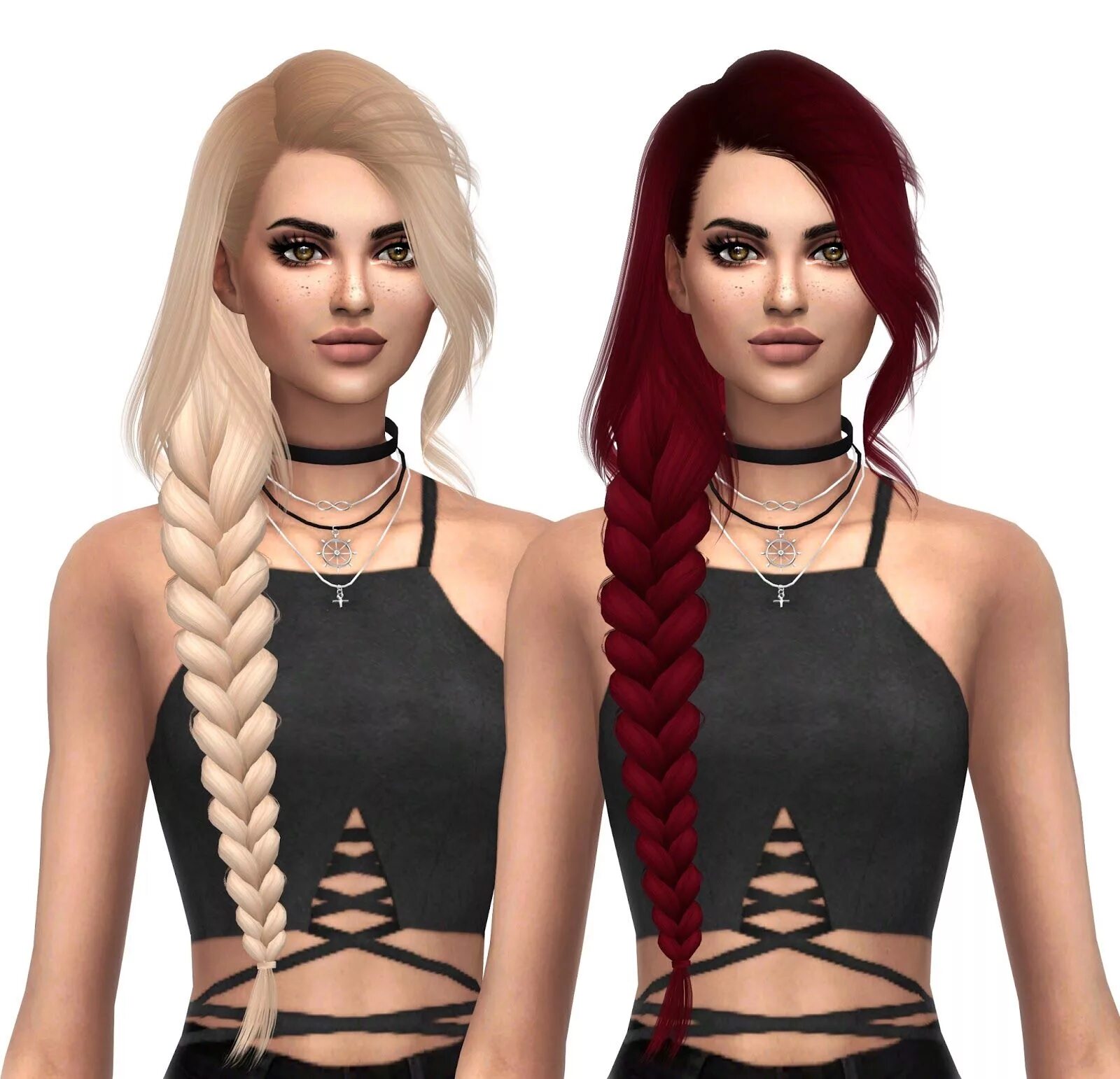 Прически одежда Kenzar Sims: Simpliciaty`s Summerwine Naturals hair recolored Sims hair, Sims 4