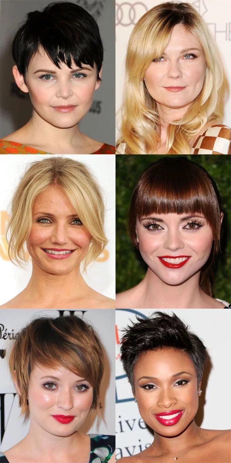 Прически овальное лицо короткие волосы фото The Best (and Worst) Bangs for Round Face Shapes Bangs for round face, Face shap