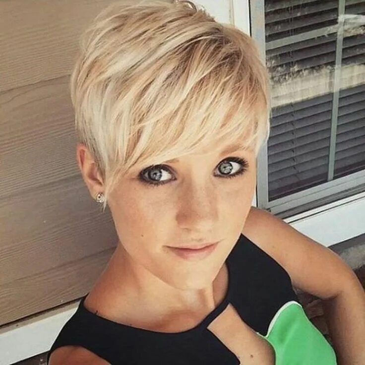 Прически пикси короткие челки Cool short pixie blonde hairstyle ideas 142 Chic short haircuts, Short pixie hai