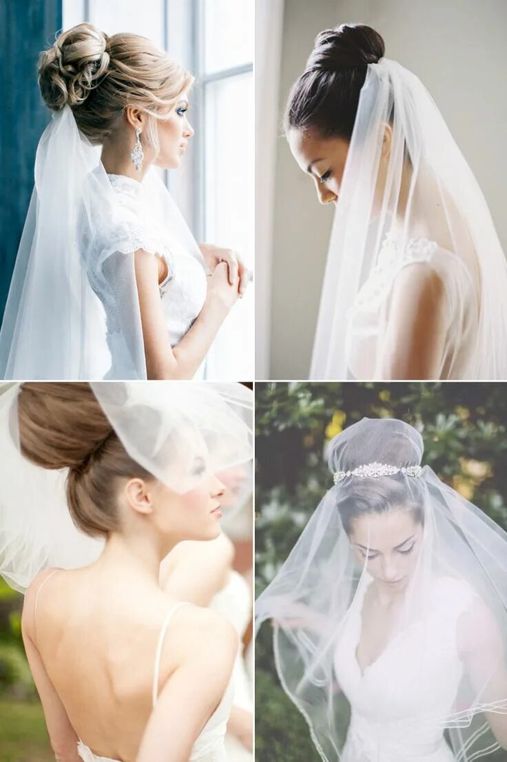 Прически под фату на длинные 5 Chic Bridal Hairstyles that Look Good with Veils! Wedding hairstyles bride, We