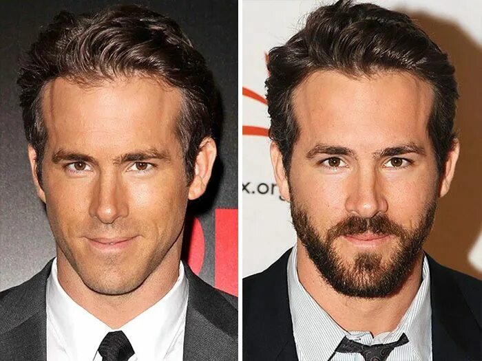 Прически под перевернутый треугольник мужские Ryan Reynolds Ryan reynolds beard, Hair and beard styles, Mens facial hair style