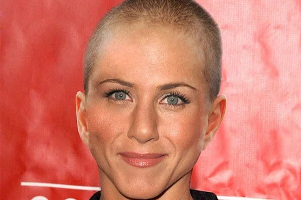 Прически после химиотерапии для женщин Jennifer Aniston fake bald picture goes viral Fox News