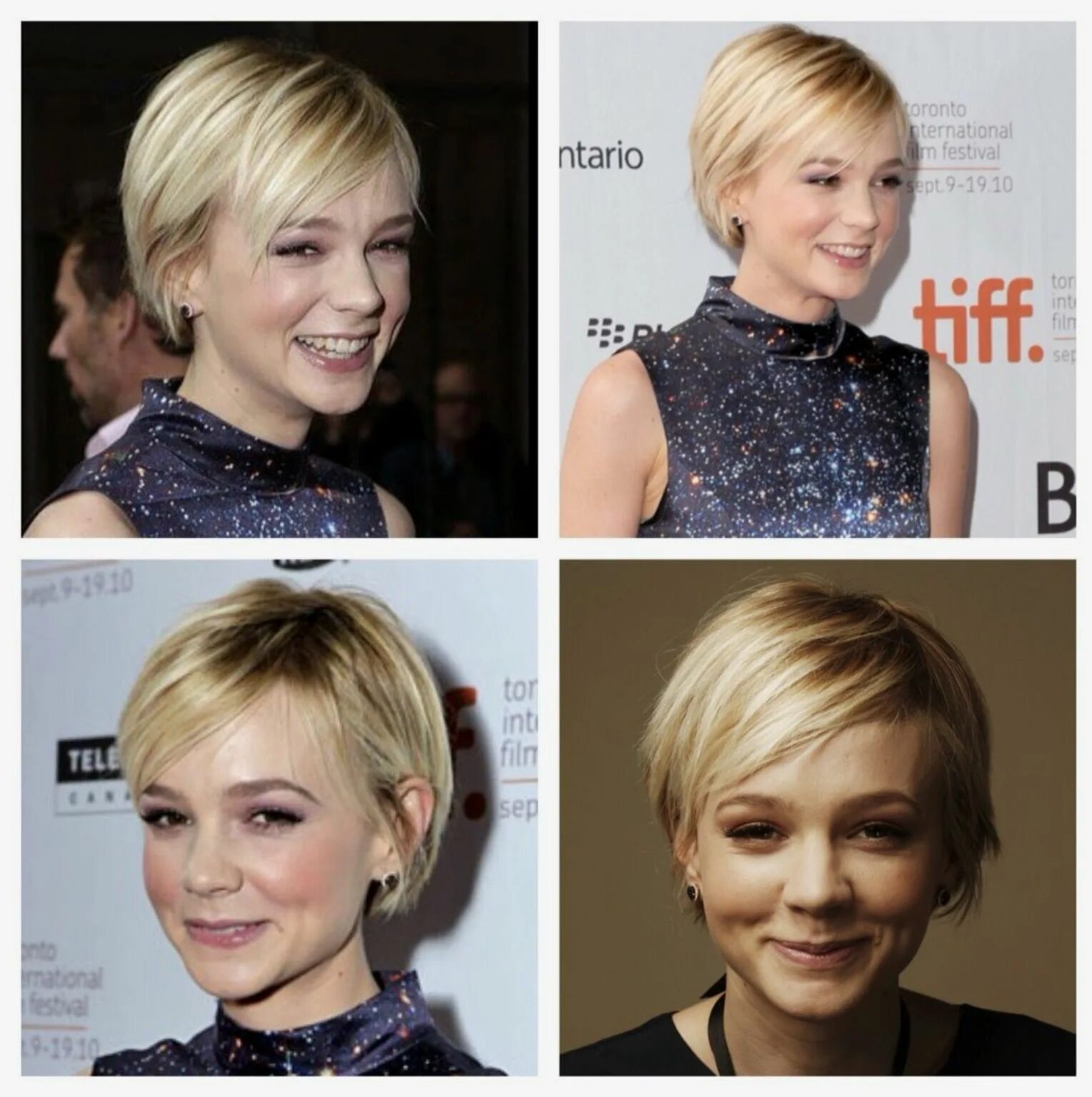 Прически после короткой стрижки Carey Mulligan Short hair cuts for women, Fine hair, Curly hair styles