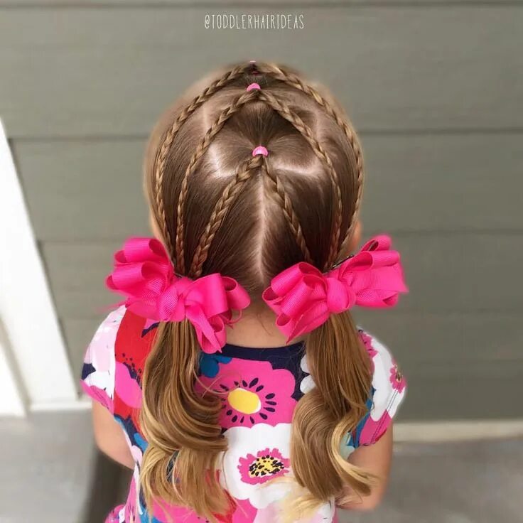 Прически простые для девочек в сад Pin en Toddler hair ideas