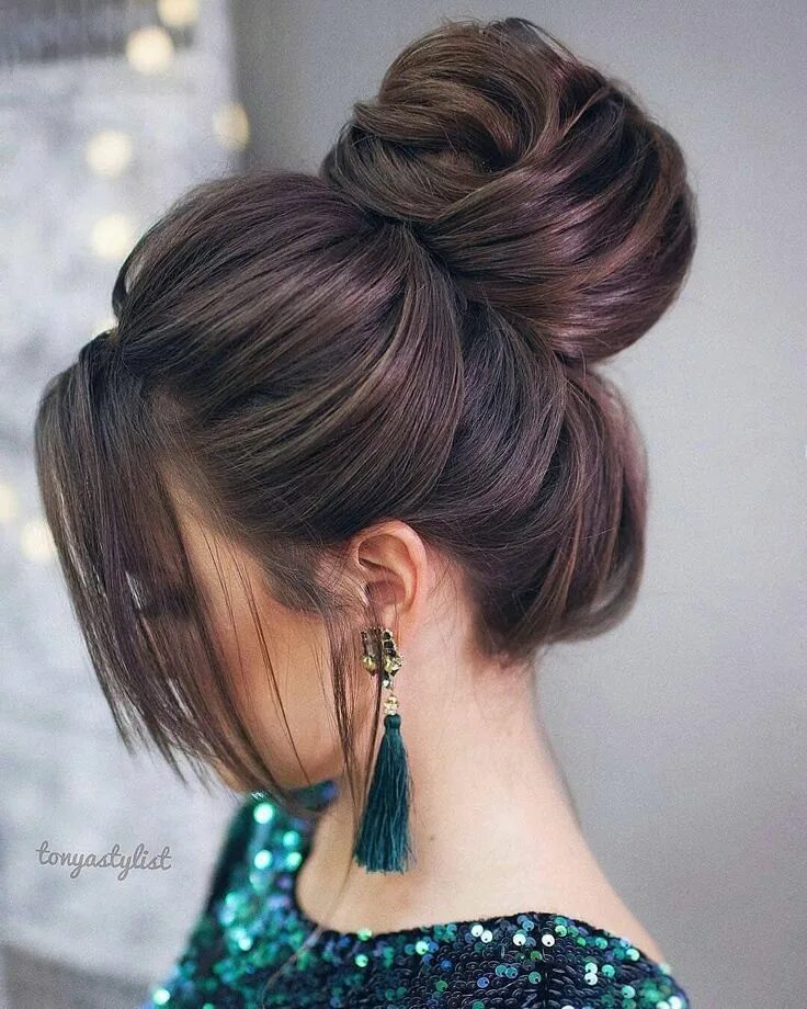 Прически пучок на длинные фото Pin on hairstyles