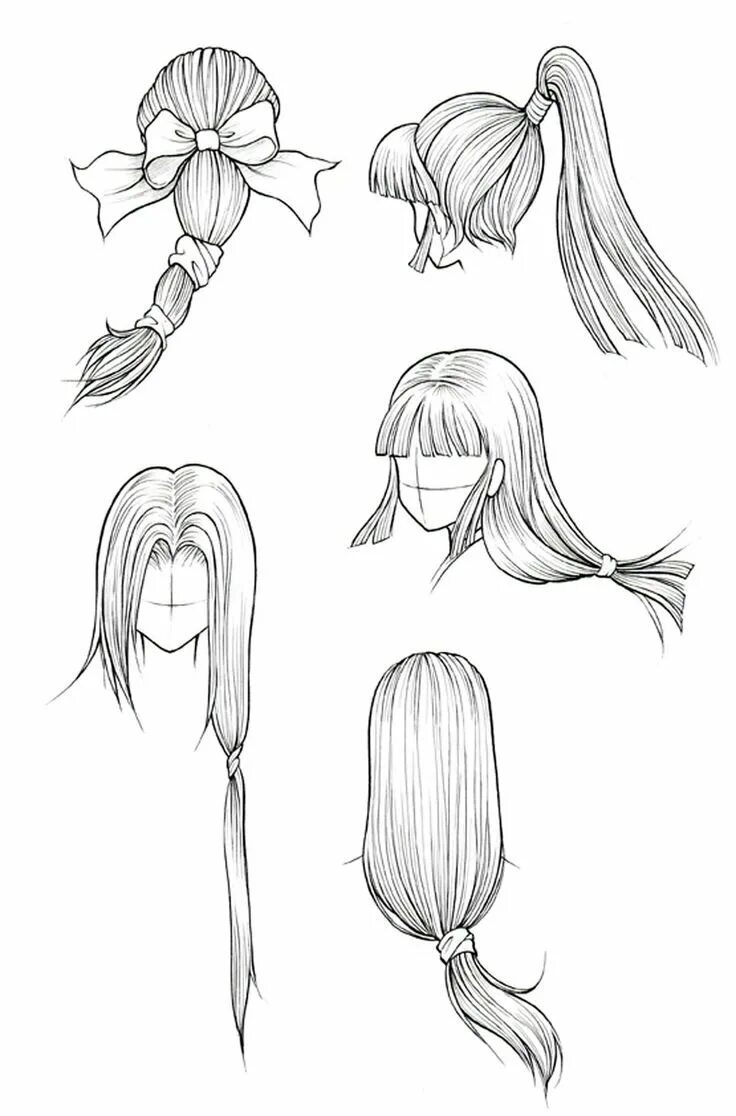 Прически рисовать легко Pin on Рисование советы Long hair drawing, Hair sketch, Manga hair