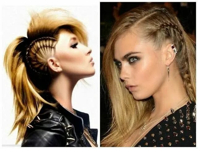 Прически рок на средние Rock hairstyle Cortes de pelo rock, Peinados rockeros, Peinados