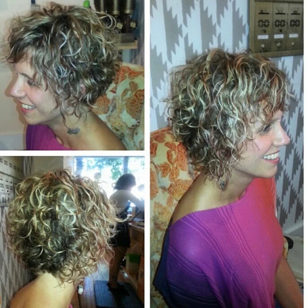 Прически с биозавивкой фото на средние Pin by Shawn Becker on Hair Curly hair styles, Short permed hair, Spiked hair