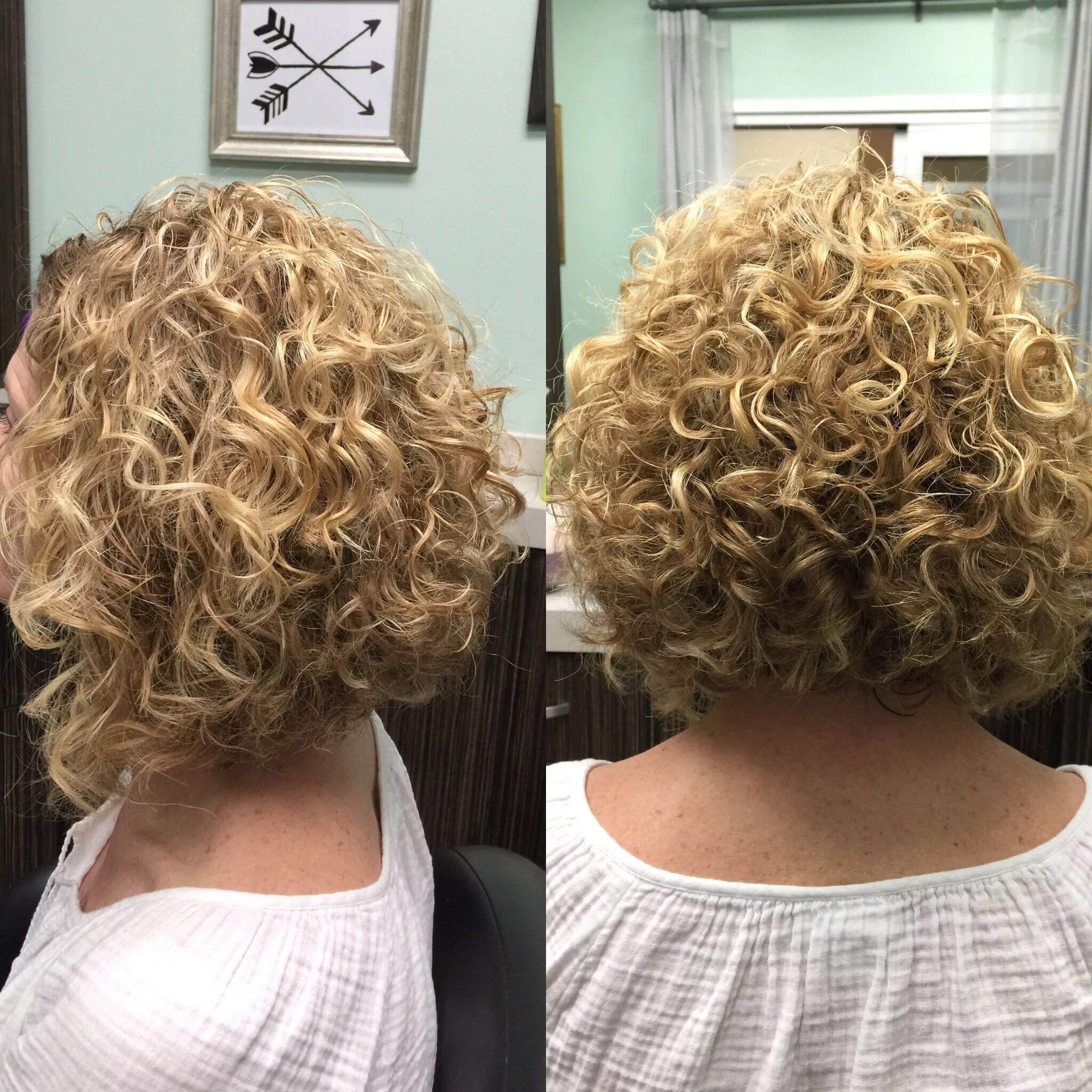 Прически с биозавивкой фото на средние Curly Aline haircut, short curly hair, Deva Curl, Deva cut Haircuts for curly ha