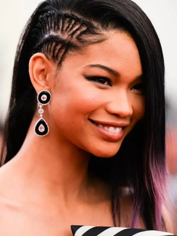 Прически с брейдами женские Chanel Iman macht es vor - wer sich keinen Sidecut machen lässt, kann mit einem 