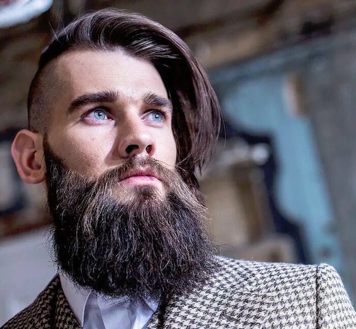 Прически с длинной бородой Barbe hipster - le style à poils Long hair styles men, Undercut hairstyles, Hair