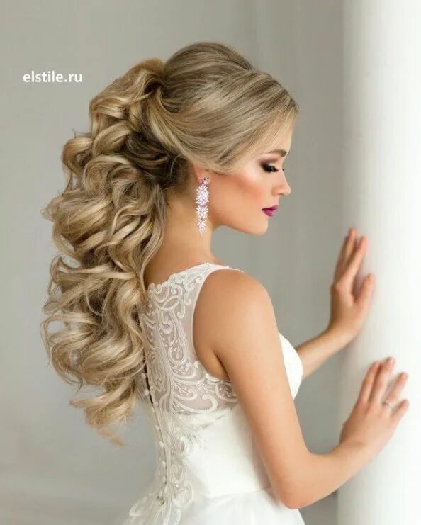 Прически с длинным платьем wedding-hairstyles-23-07012016-km - MODwedding Wedding hair down, Pagent hair, B