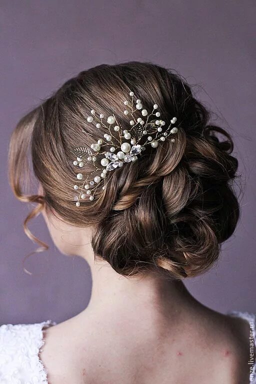 Прически с гребешком на средние волосы Wedding Hair Comb Bridal Hair Comb Decorative Comb Crystal Hair Comb Bridal Hair