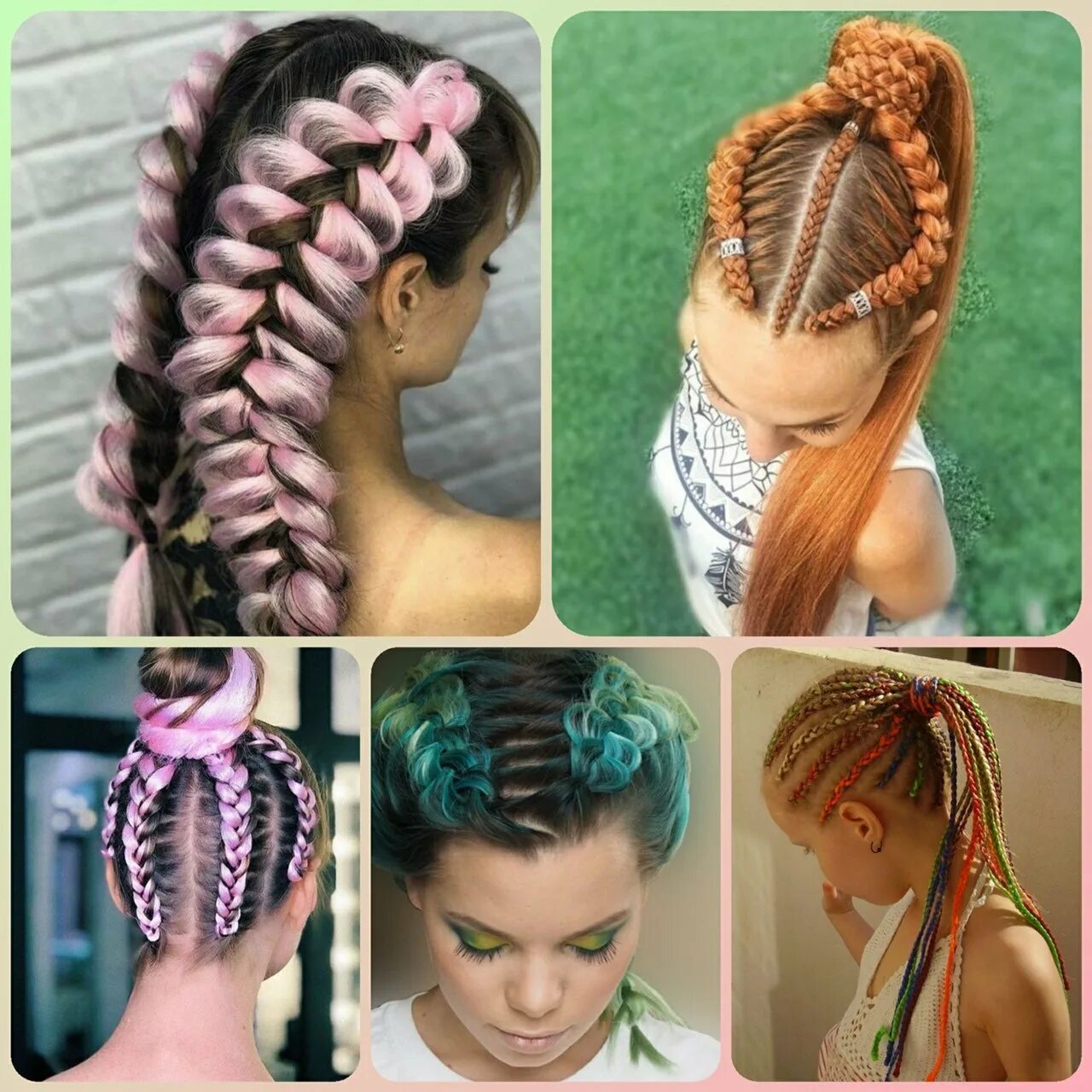 Причёска с канекалоном in 2022 Braids for long hair, Peinados hair styles, Cute 