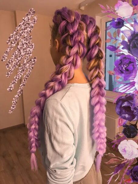 The Easiest Way To Do Feed In Braids - YouTube Colored hair extensions, Fake hai