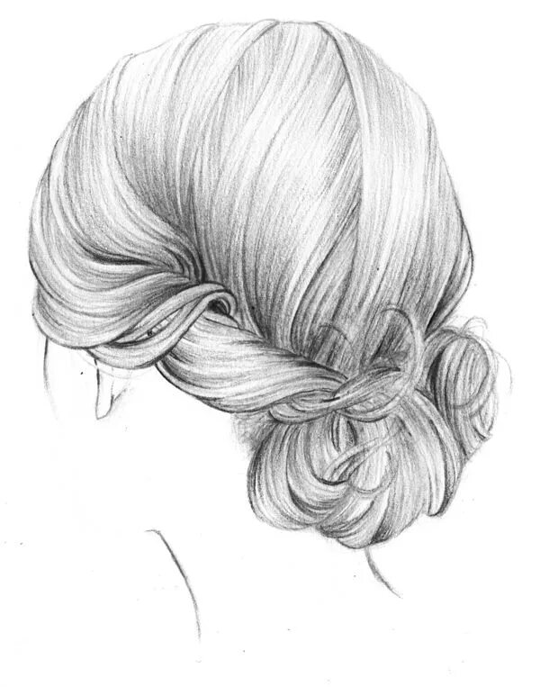 Прически с карандашом на длинные волосы pencil sketch Hair sketch, Sketches, Hair illustration