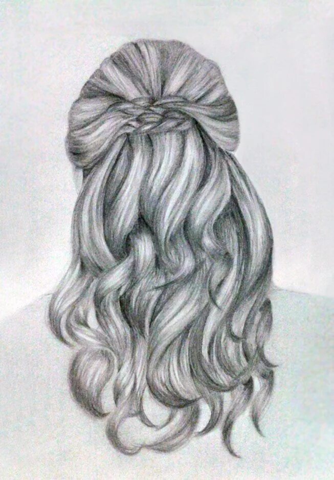 Прически с карандашом на длинные волосы Hair sketch by kinannti on deviantART Hair sketch, Hipster drawings, Realistic h