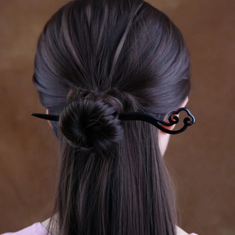 Прически с китайской шпилькой на длинные волосы Chinese Hair Stick Brides Chinese Hair Sticks Wood Chinese Phoenix Hair Stick - 