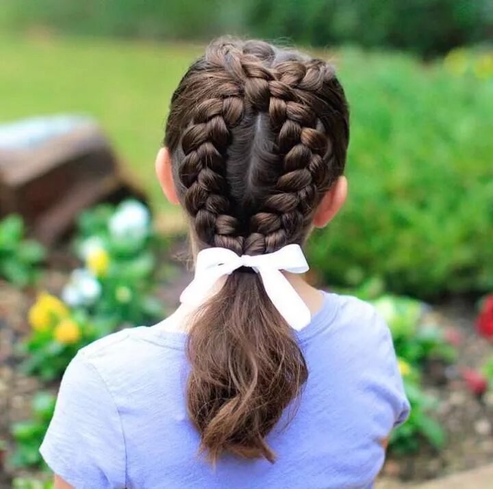 Прически с косичками для девочек в школу 40 Cool Hairstyles for Little Girls on Any Occasion Little girl braids, Girls ha