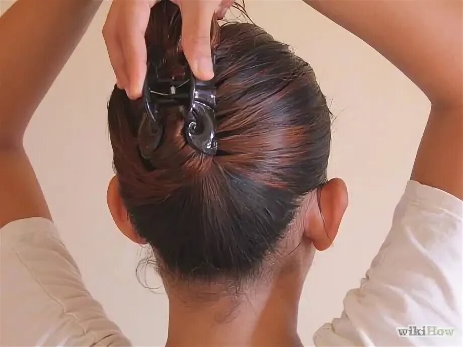 Прически с крабом на короткие волосы How to Put Your Hair Up with a Jaw Clip: 5 Steps (with Pictures) Up hairstyles, 