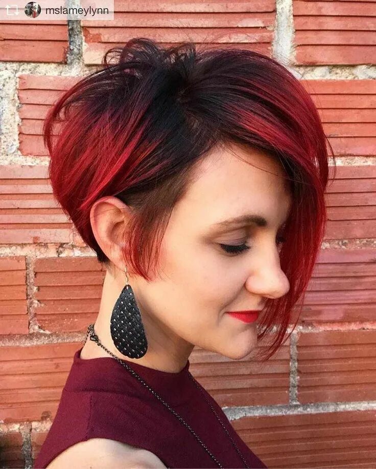 Прически с красными волосами короткие Pin on Short Hairstyles - Now Trending