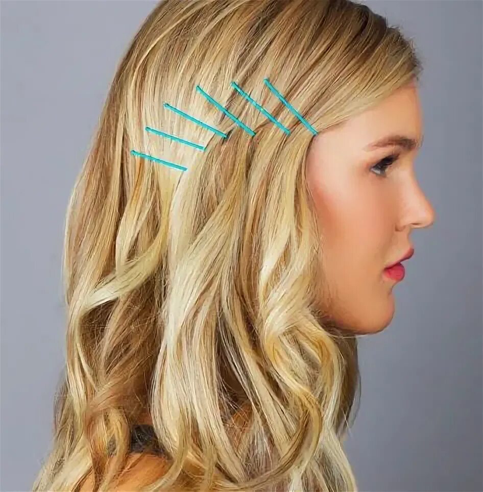 Прически с невидимками распущенные длинные волосы What’s Trending: Bobby Pin Hair Art - CW44 Tampa Bay Bobby pin hairstyles, Easy 