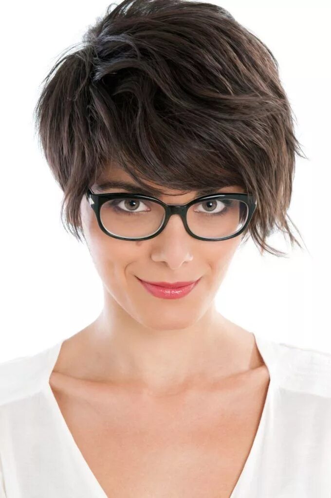 Прически с очками фото 20 Easy Short Hairstyles for Women Прически для густых волос, Короткие стрижки и