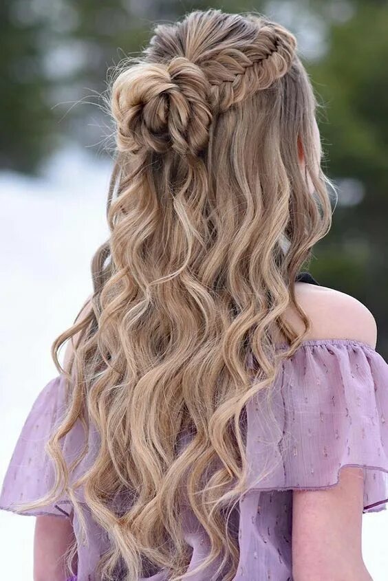 Прически с распущенными волосами 60 Pretty Back-to-School Hairstyle Idea You Should Try Penteados estilosos, Melh