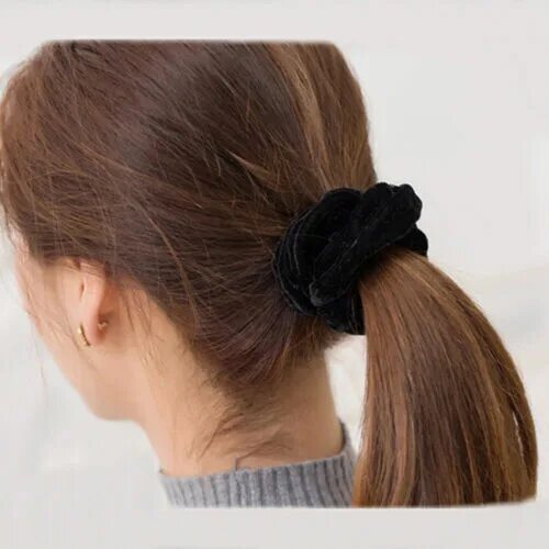 Прически с резинкой для волос Solid Color Hair Rope Small Hair Ring Elastic Hair Scrunchies 1PCS eBay