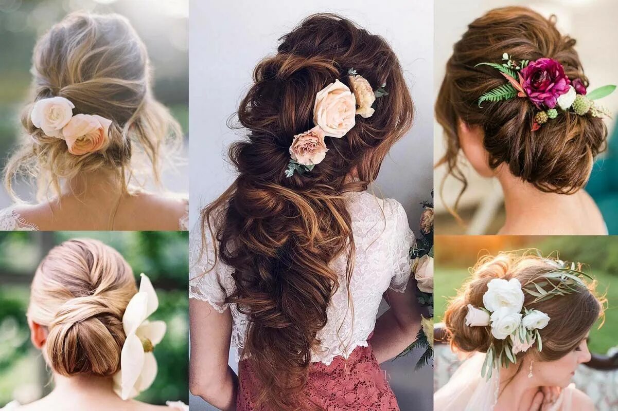 10 Beautiful Silk Florals for Your Hair Wedding hairstyles, Long hair styles, Fl