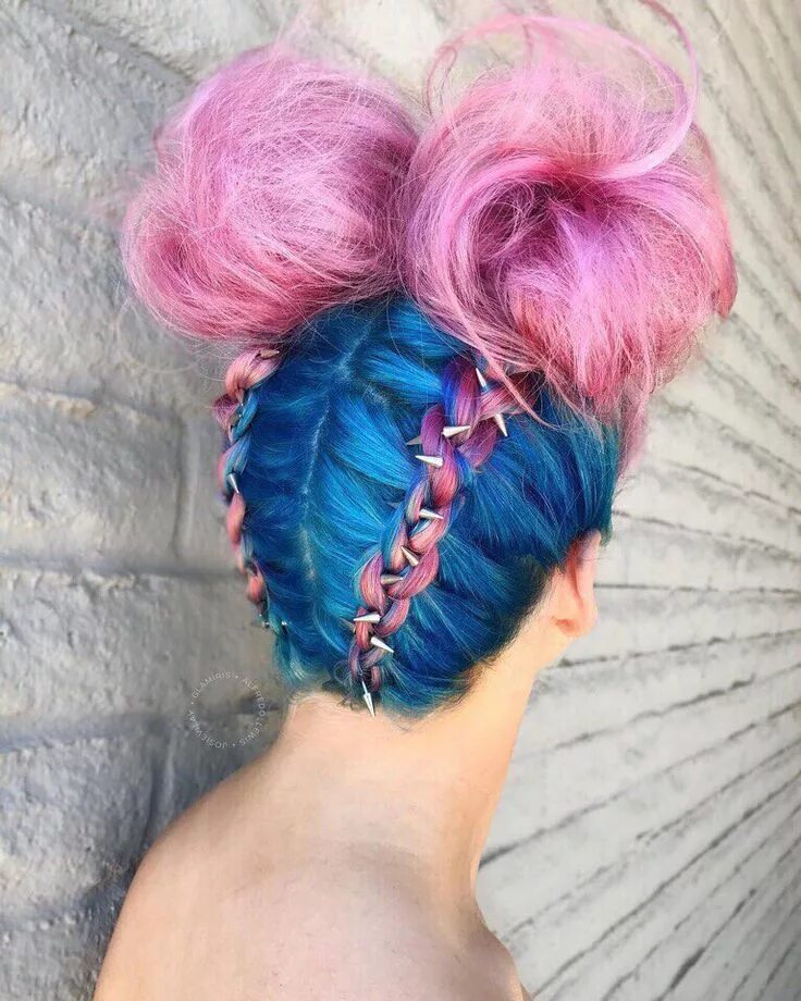 Прически с цветными волосами Pin by Violet De Mane on Hair style Hair styles, Candy hair, Dyed hair