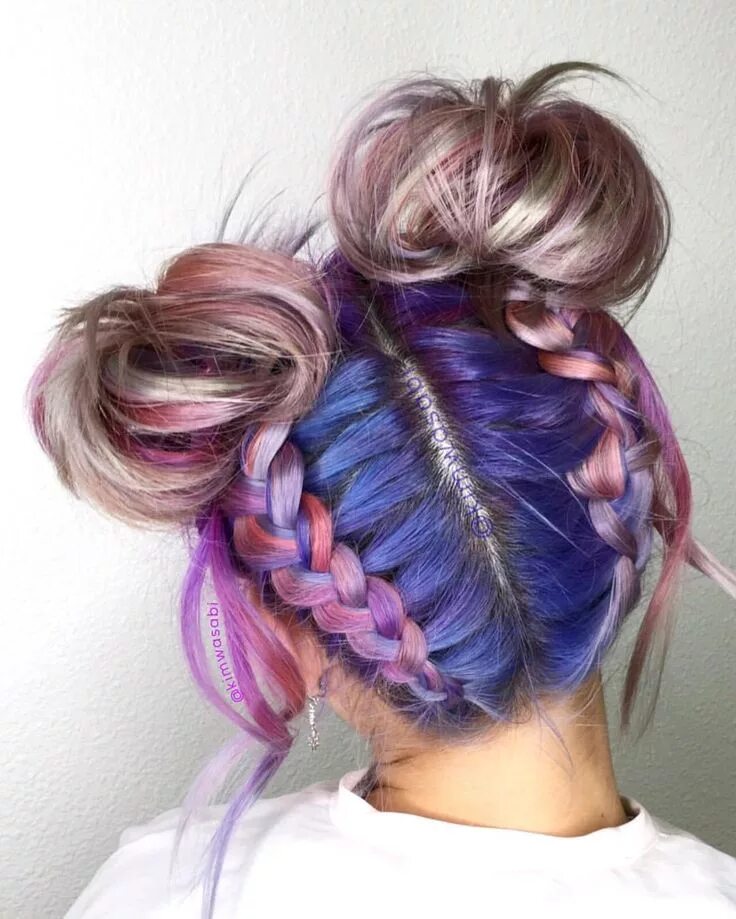 Прически с цветными волосами See this Instagram photo by @kimwasabi * 723 likes Long hair styles, Braids for 