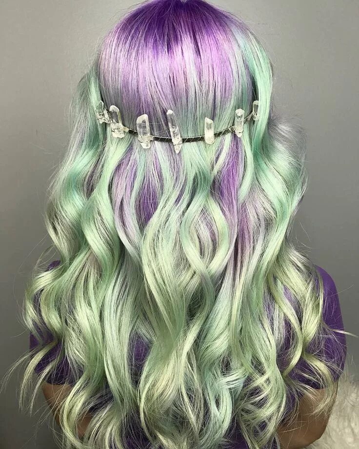 Прически с цветными волосами Beautiful!! I wish Dyed hair, Hair styles, Mermaid hair