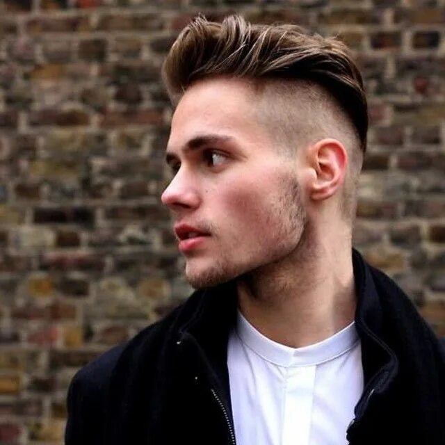 Прически с выбритыми висками мужские средние 30+ Beautiful Quiff Hairstyle Designs - New In 2016 Mens hairstyles undercut, Th