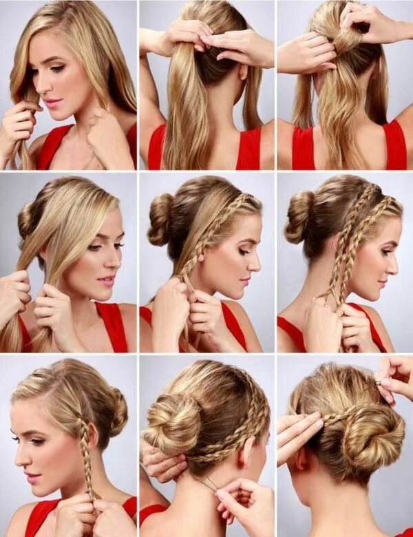 Прически самой на средние волосы фото 57 Easy Braided Updo Hairstyles and Tutorials 2023 Frisuren, Frisur hochgesteckt