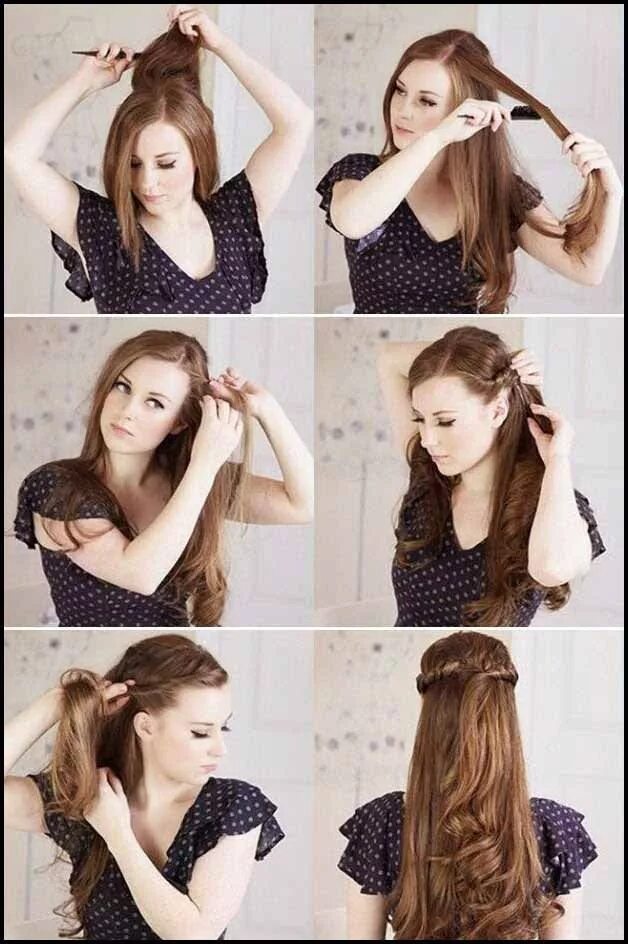 Прически сделать самой фото Best Open Hairstyles For Party 2024-2025 In Pakistan Hair styles, Princess hairs