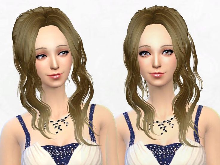 Прически сестра Sakura Phan: Newsea YU021 Sister hairstyle converted - Sims 4 Hairs Hairstyle, S