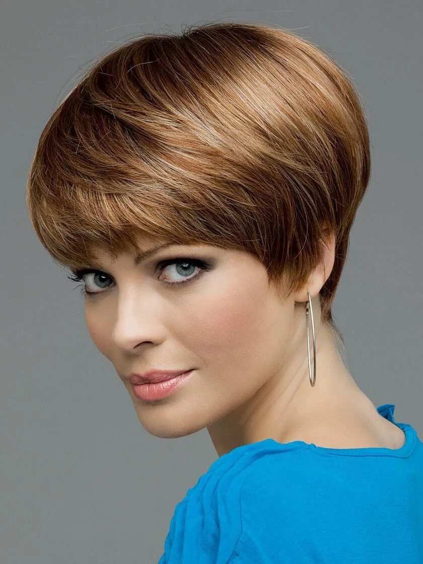 Прически шапочка на короткие волосы фото JoAnne Monofilament Wig Стрижка, Прически, Короткие стрижки