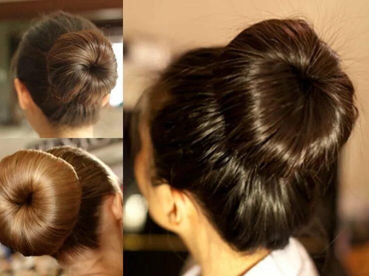 Прически шишки фото Simply Classy Donut Bun hairstyles to create a neat picture Bun hairstyles, Donu