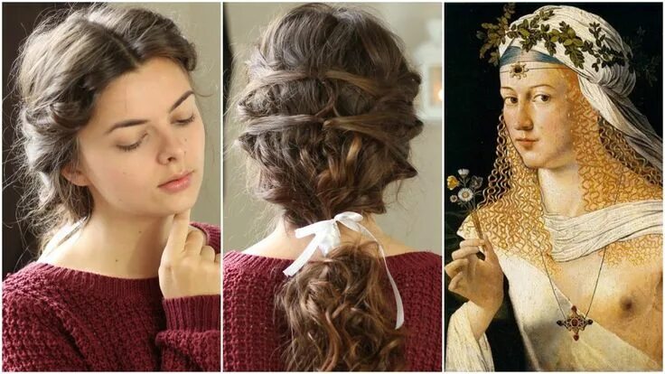 Прически средневековья Lucrezia Borgia - Tutorial Beauty Beacons Renaissance hairstyles, Long hair tuto