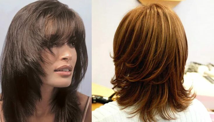 Прически типа каскад на средние волосы волосы средней длины Hair lengths, Hair styles, Hair