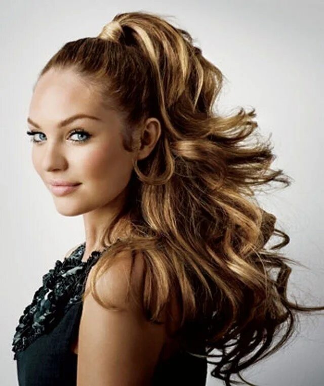 Прически укладки фото Pin by Barbarian Style on Best hairstyles High ponytail hairstyles, Celebrity lo