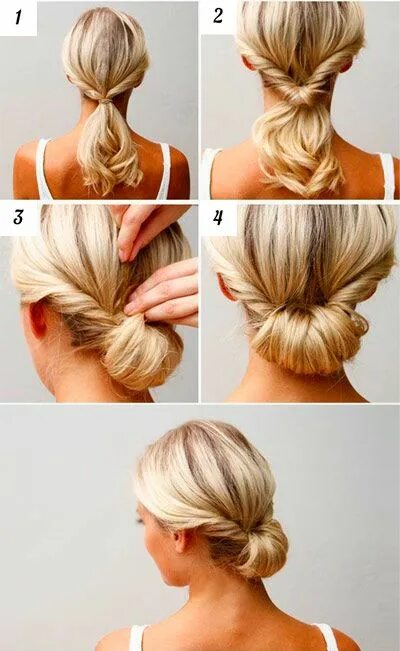 Прически утром Прически для девочек в школу - 30 быстрых причесок! Chignon hair, Hair styles, U