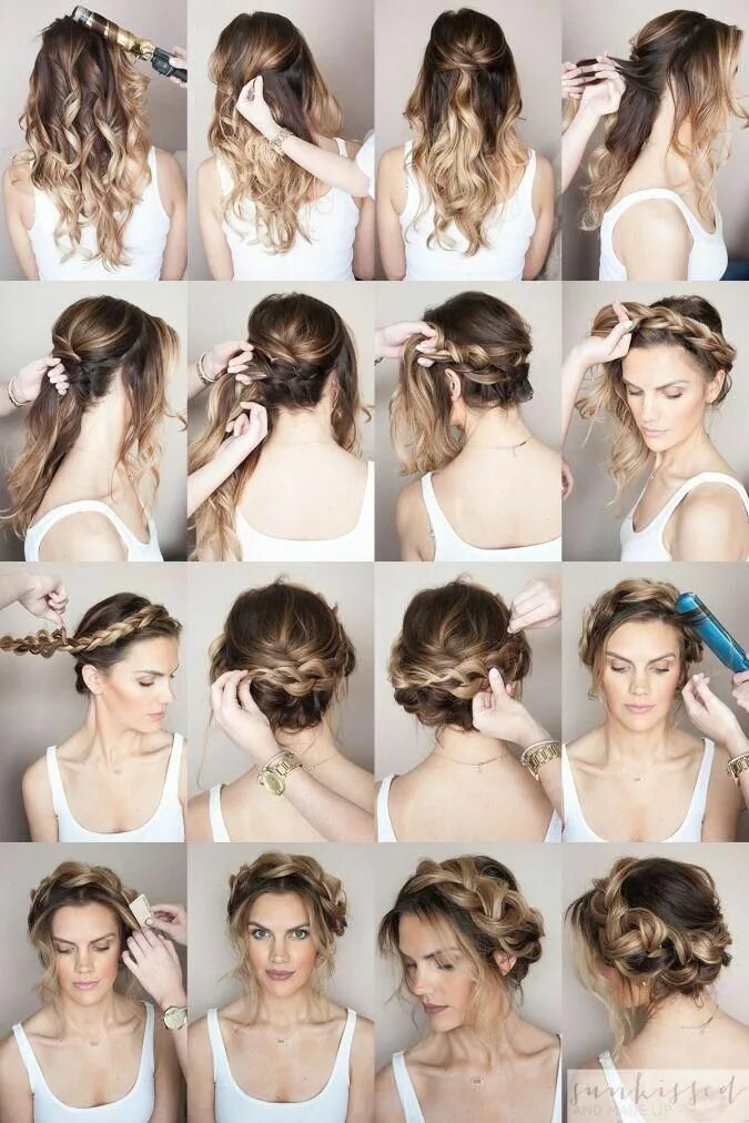 Прически в домашних условиях своими Take a look at the best wedding #hairstyles tutorial in the photos below and get