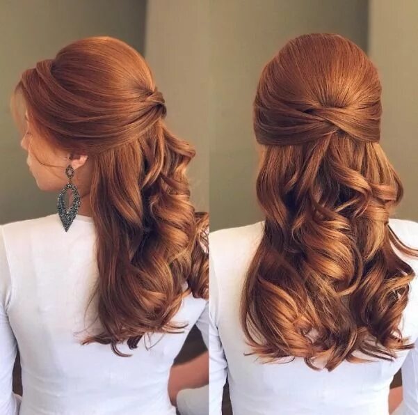 Прически в ресторан на длинные волосы PENTEADOS PARA MADRINHAS DE CASAMENTO Cabelo, Penteados, Ideias de penteado