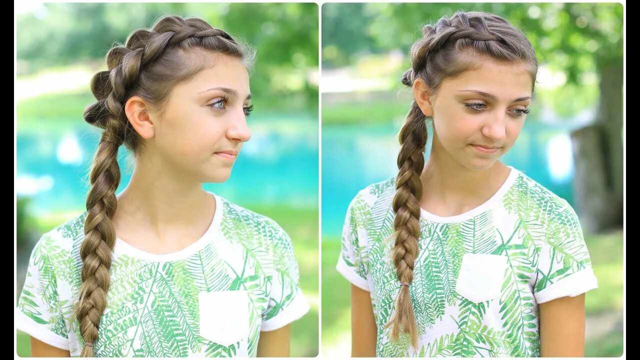 Прически в школу 2024 для подростков Side Dutch Braid Combo Back-to-School Hairstyles - YouTube